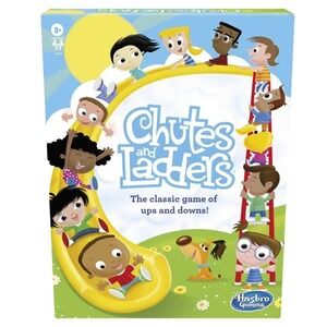 Chutes and Ladders The Classic Game of Ups and Downs Hasbro Gaming Kids Ages 3+